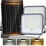 Aigostar Solar LED Strahler Außen mit Großer Solarpanel，Dimmbar...