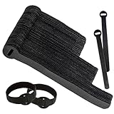 Armiz 120 x Multi-Sizes Black Reusable Cable Ties, Wiederverwendbare...