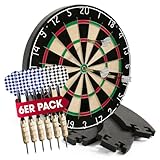 #DoYourDart Dartscheibe | 6 Dartpfeile – Steeldart inkl. Flight | Dart...