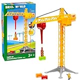 BRIO World 33835 Großer Baukran mit Licht - Zubehör für die BRIO...