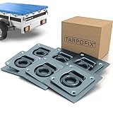 Tarpofix® Anhänger Zurrösen mit Gegenplatten (6 Stück) | Robuste...