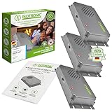 ISOTRONIC Mäusevertreiber 3er Set mit Ultraschall gegen Mäuse & Ratten |...