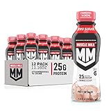 Muscle Mik Echter Shake, Erdbeere, 300 ml, 12 Stück