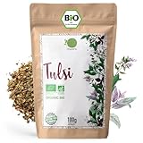 ORIGEENS BIO TULSI 100g | Indisches Basilikum, getrocknete Blätter | Bio...