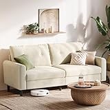 LINSY HOME Sofa 3 Sitzer, 201cm Breit Sofas mit Verstellbarer Sitztiefe,...