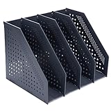 FRETONBA Faltbarer Stehsammler A4, Aktenmagazinhalter mit 4 Fächer,...