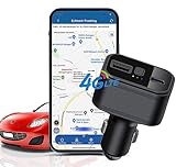 4G LTE Auto GPS Tracker ohne ABO, Dual USB Auto Zigarettenanzünder, Auto...