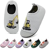 VOLHAL Hausschuhe Kinder Junge Mädchen Atmungsaktive Rutschfest...