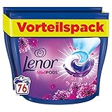 Lenor Colorwaschmittel Allin1 PODS Amethyst Blütentraum 76 Waschladungen,...