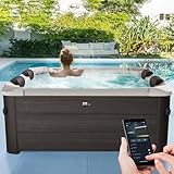 Miweba MSpa Whirlpool Outdoor | Frame Tribeca mit Fester Außenwand - Pool...
