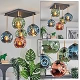 HOFSTEIN Deckenleuchte Ripoll, 5-flammige Deckenlampe aus Metall/Glas in...