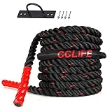 CCLIFE Battle Ropes Schlachtseil 9m 12m 15m Ø38mm Fitnesse Sport Tau...