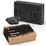 lubiu Schwarze Seife Stück - 100g Aktivkohle Seife Gegen Pickel -...