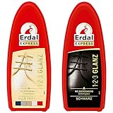 Erdal Express SET 1, 2, 3 Glanz Schwamm farblos & schwarz mit Bienenwachs...