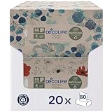 oecolife Taschentücher RECYCLING, 4-lagig, 1600 Tücher, 20 Pck. á 80...