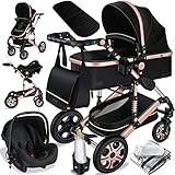 KESSER® Loops 3 in 1 Kinderwagen Kombikinderwagen komplettset incl....