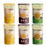 Kichererbsen Snacks: Knusprige Kicher Erbsen Chips aus köstlich gewürztem...