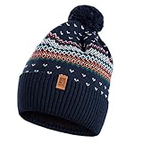 HEYO Unisex Wintermütze | Bommelmütze | H00002 | Beanie mit Fleece...