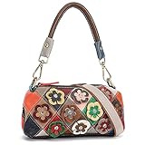 Karoukee Damen Kleine Rindsleder Handtasche, Stilvolle Tornistertasche mit...