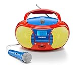 Karcher RR 5026 tragbares CD Radio - bunte Kinder-Boombox mit CD-Player,...