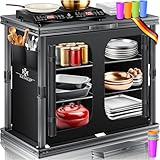 KESSER® Camping Küche faltbar | Outdoor Campingschrank 84x80cm |...