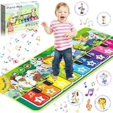 BBLTIFF Musikmatte Kinder ab 1 Jahr, Baby Klavier mit 9 Klaviertasten & 10...