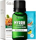 Gya Labs Myrrhe ätherisches Öl Bio für die Haut - 100% reine und...