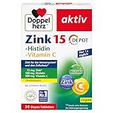 Doppelherz Zink 15 + Histidin + Vitamin C - 15 mg Zink als Beitrag für die...