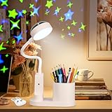 Zaxiva Schreibtischlampe Kinder, LED Dimmbar Tischlampe 3 Modus...