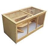 Wiltec XXL 3 Etagen Nagerkäfig, 4-eckig, 1150 x 600 x 580 mm, aus Holz,...
