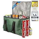 Große 45 Liter isolierte Kühltasche XXL Isotasche Picknick-Tasche für...