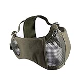 OneTigris Airsoft Maske Faltbare halbe Mesh Gesichtsmaske Gesichtsschutz...