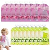 16 Stück Quetschies Zum Selbstbefüllen 150ML Quetschbeutel...