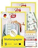 PIC Mottenpapier Mottenfalle Kleidermotten - 3x2x10 Mottenschutz für...