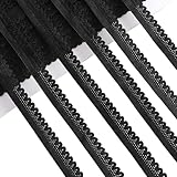 GORGECRAFT 15 Yards Elastische Spitzenborte 12mm Breit Schwarz...