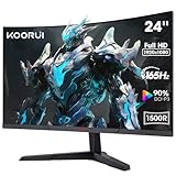 KOORUI 24 Zoll Curved Gaming Monitor, FHD 1080p, 1ms Reaktionszeit,180Hz...