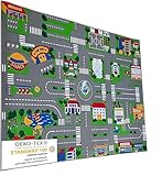 Entrando Strassenteppich für Kinder 100x150 cm – Oeko-Tex Zertifiziert,...