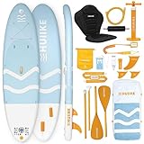 HUIIKE Stand Up Paddling Board mit Zubehör, Paddel, Finnen, Pumpe. Paddle...