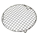 Temoo Grillrost, 25 cm/35 cm/45 cm/55 cm, Edelstahl, rund, Grillrost mit...