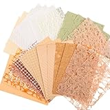 32 Stück Scrapbook-Papier-Set DIY Handgeschöpftes Aushöhlen Deko-Papier...