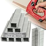STREND PRO Tackerklammern 10mm - Typ 53 (0.7x11.3 mm) | Tacker Klammern 10...