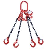 Alfa Logistik Kettengehänge 4-Strängig 8mm x 4m mit Gabelkopfhaken und...