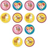 Essbarer Muffinaufleger 'BIBI UND TINA' 12 Stück // Muffinaufleger Bibi...