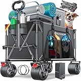 KESSER® Bollerwagen GTR9000 Handwagen 200Kg | 300L Stauraum Transportwagen...
