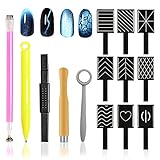 WishesMar 14 Stück Nail Art Werkzeug Magnetstift DIY Magic 3D Magnet Stick...