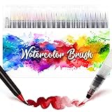 Amteker 24+1 Aquarellstifte Brush Pen Set, Malen, Pinselstifte mit...