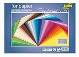 folia 6725/50 99 - Tonpapier Mix, 25 x 35 cm, 130 g/qm, 50 Blatt sortiert...