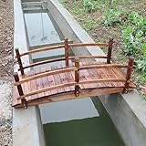 CMYUN Gartenbrücke Klassische Gartenbrücken aus Naturholz, Dekorative...