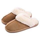 Misolin Damen Herren Hausschuhe Winter Warme Faux Pelz Slippers Weiche...