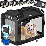 CADOCA® Hundebox Hundetransportbox faltbar robust L 70x52x50cm...